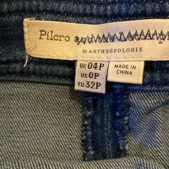 Pilcro Anthropologie blue Denim mini skirt - size 0 petite - NWT - Picture 3 of 6